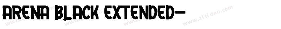 Arena Black Extended字体转换